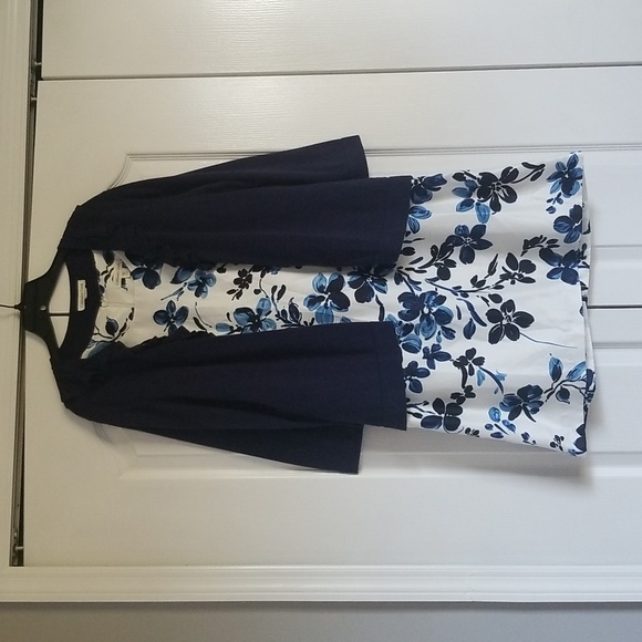 Coldwater Creek Easter Dress 14 Petite with Cardigan Size Medium (10-12) - Picture 1 of 14